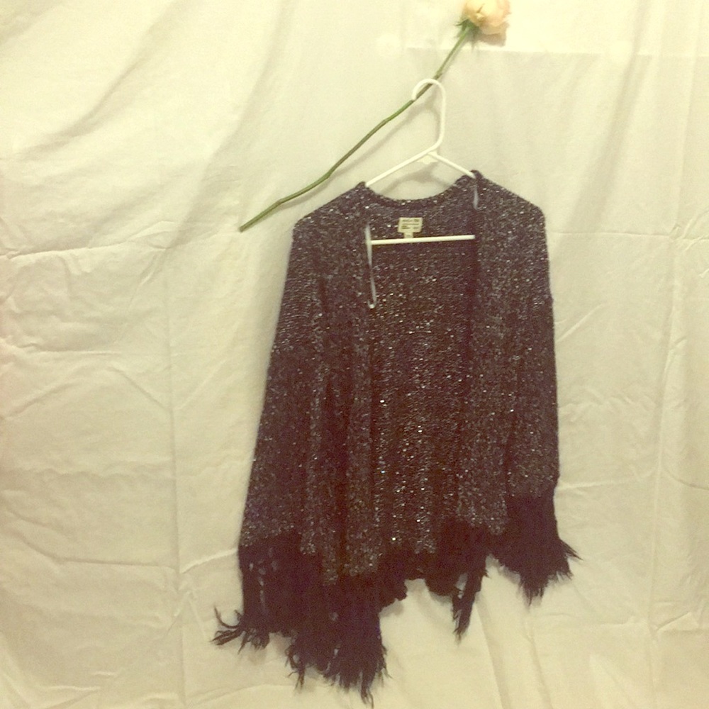 Black and silver cardigan